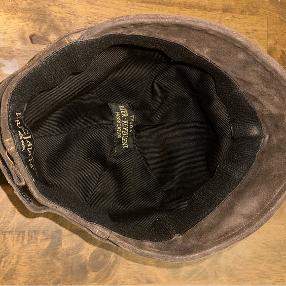 Eric Javits Brown Suede Newsboy Cap - Picture 5 of 6